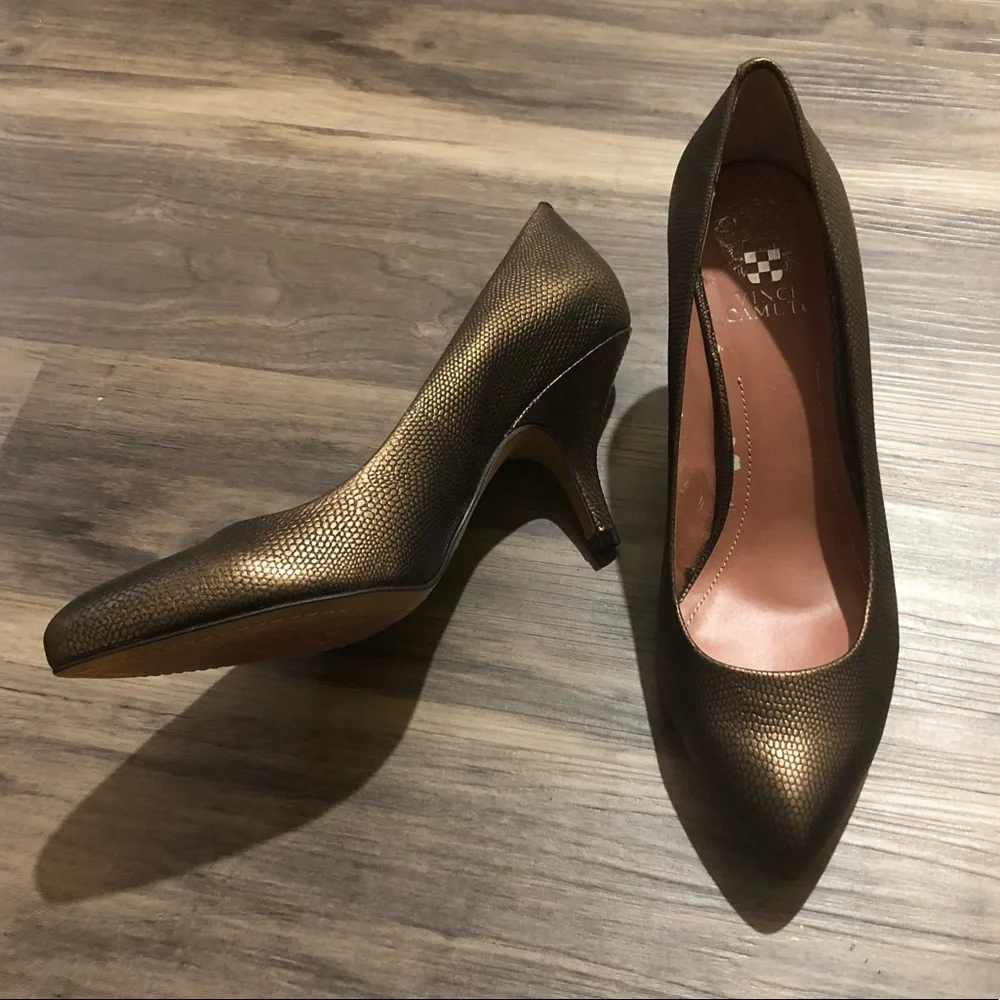 Vince Camuto Bronze heels